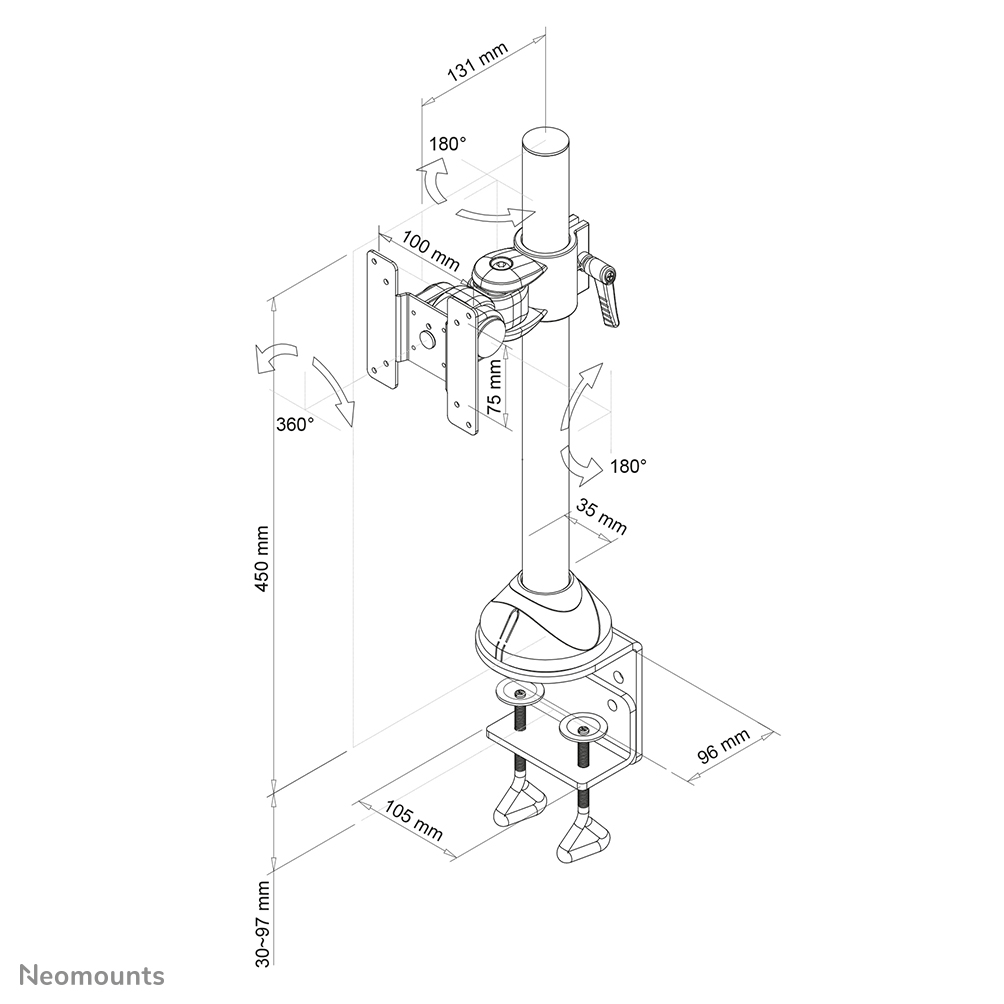 Neomounts by Newstar monitorarm